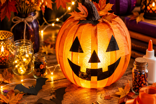 Décoration de maison DIY pour Halloween : éclairage, lampes citrouilles et touches faciles pour la fête