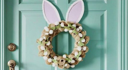 DIY Easter Bunny Wreath: A Charming Door Decoration for Your Easter Celebration - DiyCraftsProject
