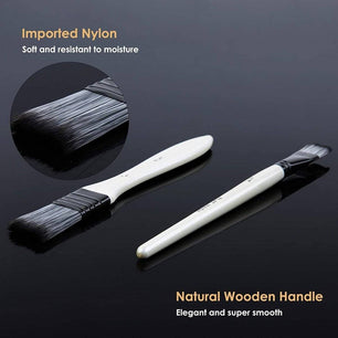 10 - Piece Nylon Feather Brush Set for Oil Painting - DiyCraftsProject