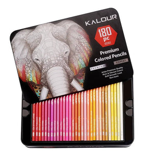 180 - Color Art Pencil Set in Metal Tin Box - DiyCraftsProject