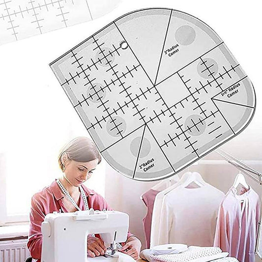 Acrylic Multifunctional Sewing Ruler Clothes Cutting Ruler Home Tools - DiyCraftsProject