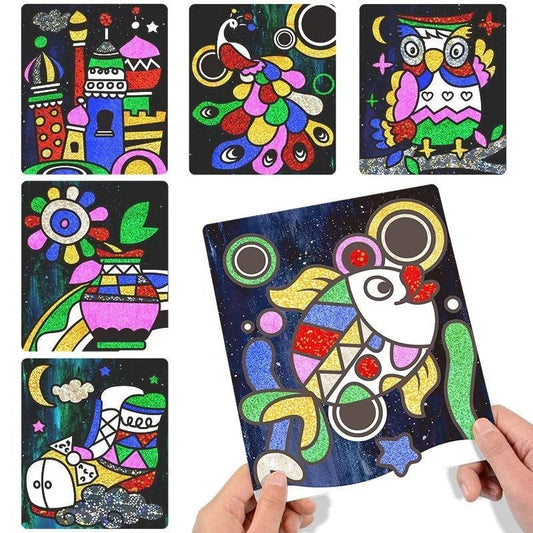 Children's Magical Art Sticker Painting - DiyCraftsProject