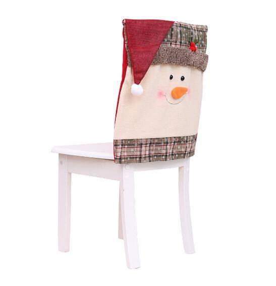 a white chair with a christmas decoration on it