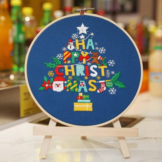 Christmas Embroidery Kit – Complete DIY Holiday Craft Set - DiyCraftsProject