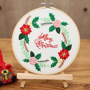 Christmas Embroidery Kit – Complete DIY Holiday Craft Set - DiyCraftsProject