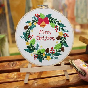 Christmas Embroidery Kit – Complete DIY Holiday Craft Set - DiyCraftsProject