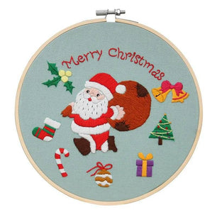 Christmas Embroidery Kit – Complete DIY Holiday Craft Set - DiyCraftsProject