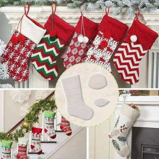 Handmade Christmas Socks Template Set - DIY Cutting Ruler - Create Unique Stockings - DiyCraftsProject
