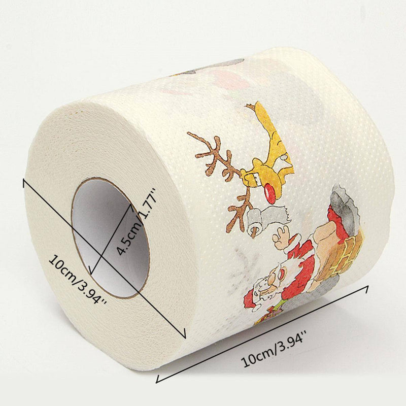 a roll of toilet paper with a cartoon character on it