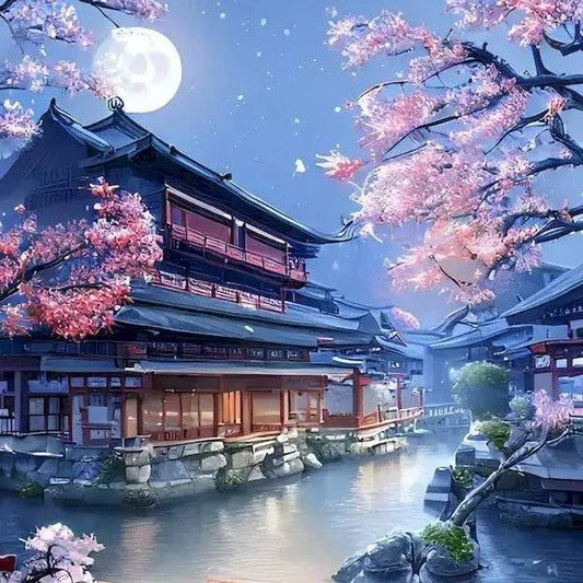 Coloring Drawing DIY Digital Oil Painting Flower Landscape - DiyCraftsProject