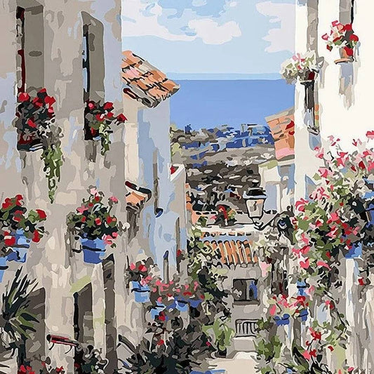 Coloring Drawing DIY Digital Oil Painting Flower Landscape Manual - DiyCraftsProject