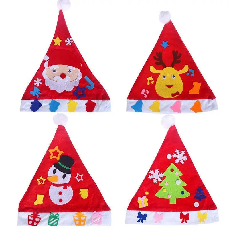 DIY Christmas Hat Kit for Kids and Adults - Fun and Easy Holiday Craft Idea , christmas crafts, DIY Christmas Hat Christmas Children's Nursery School Christmas Necessities and Children's Christmas Hat