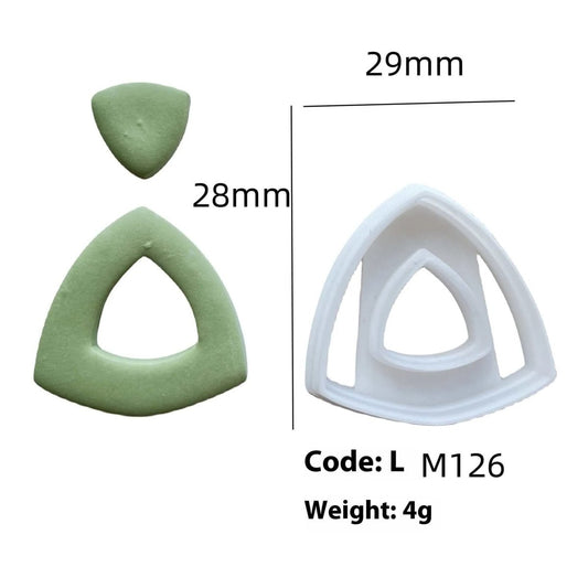 Geometric Polymer Clay Cutter Earring Mold - DiyCraftsProject