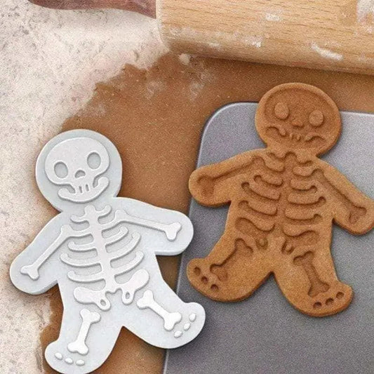 Gingerbread Skeleton Cookie Cutter Skeleton Biscuit Mold Halloween Pastry Dough Cutter