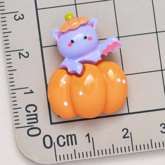 Halloween Pumpkin Cartoon Resin Cabochon Pendants – DIY Ornament Accessories for Halloween Crafts - DiyCraftsProject