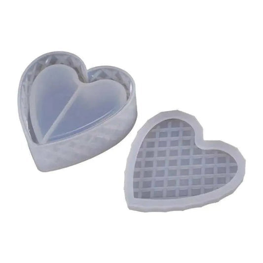 Heart - Shaped Silicone Mold for DIY Crystal Glue - Creates Unique Designs - DiyCraftsProject