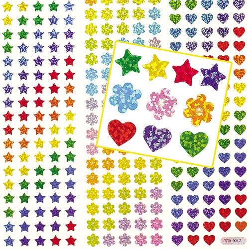 Holographic Stickers Mini Star Flower - DiyCraftsProject