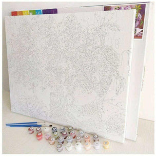 Mountain Paint by Numbers Kit - Create Your Own Masterpiece - DiyCraftsProject