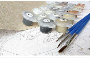 Mountain Paint by Numbers Kit - Create Your Own Masterpiece - DiyCraftsProject