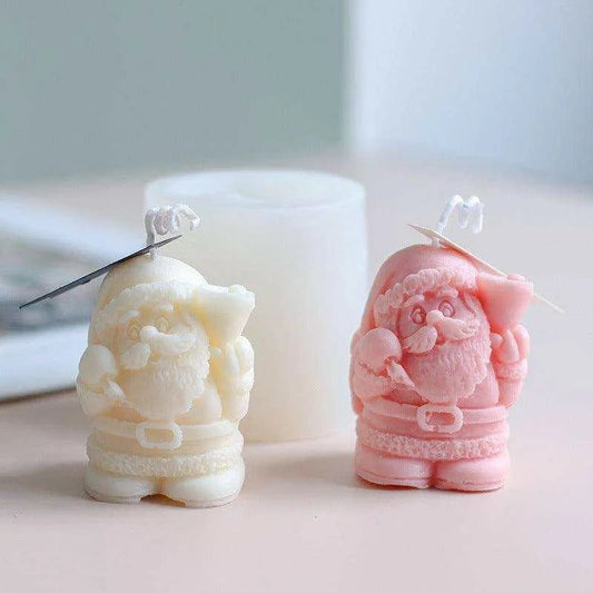 3D Santa Claus Candle Mold - Create Festive DIY Christmas Decor - DiyCraftsProject
