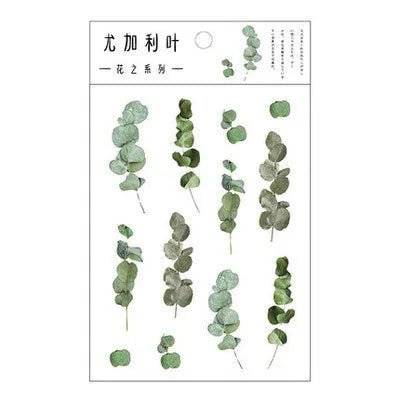Transparent Hand Account Sticker Pack Salt Plant Flower Waterproof - DiyCraftsProject