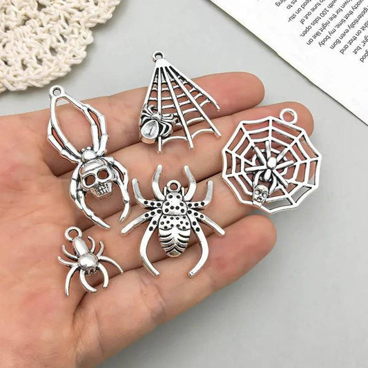 Zinc Alloy Spider Accessories Pendant - DiyCraftsProject