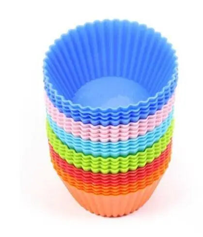 Baking cups silicone muffin cup reusable cupcake liners 24pcs