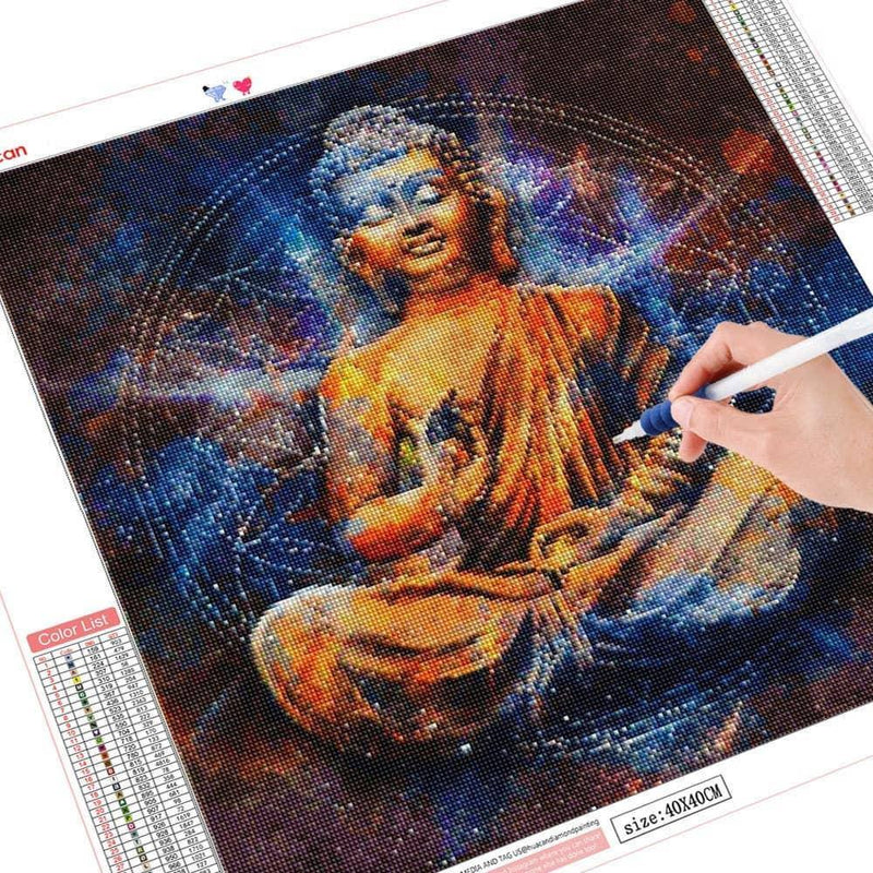 Buddha Statue Diamond Painting Kit Mosaic Painting Crafting Kits With Round Or Square Drills Religious Pattern