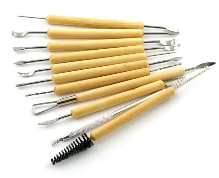 Clay sculpting tool kit clay shaping tools 11pc set pottery tools