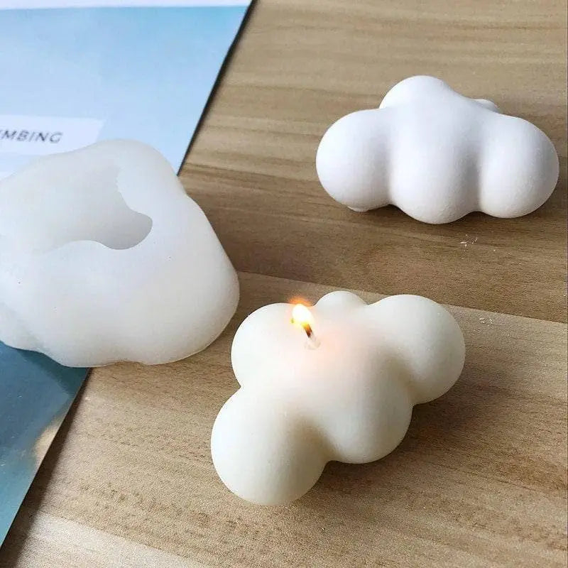 Cloud candle mold 3 cloud soap moulds