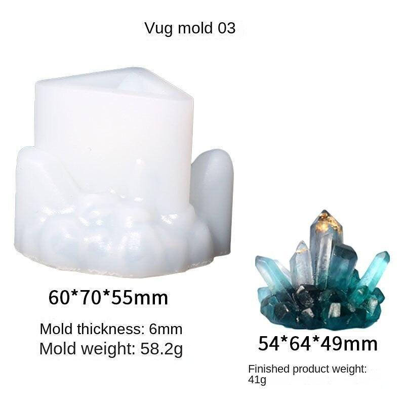 New Crystal Cluster Silica Gel Mold