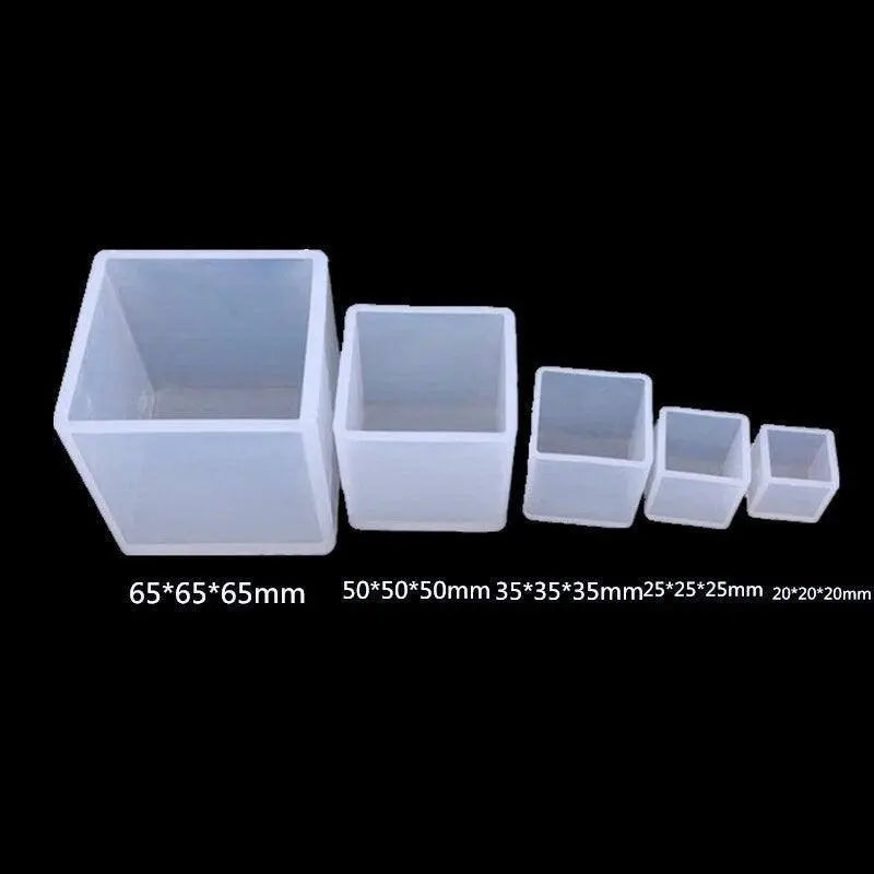 Cube candle molds square mold for candles 5 sizes