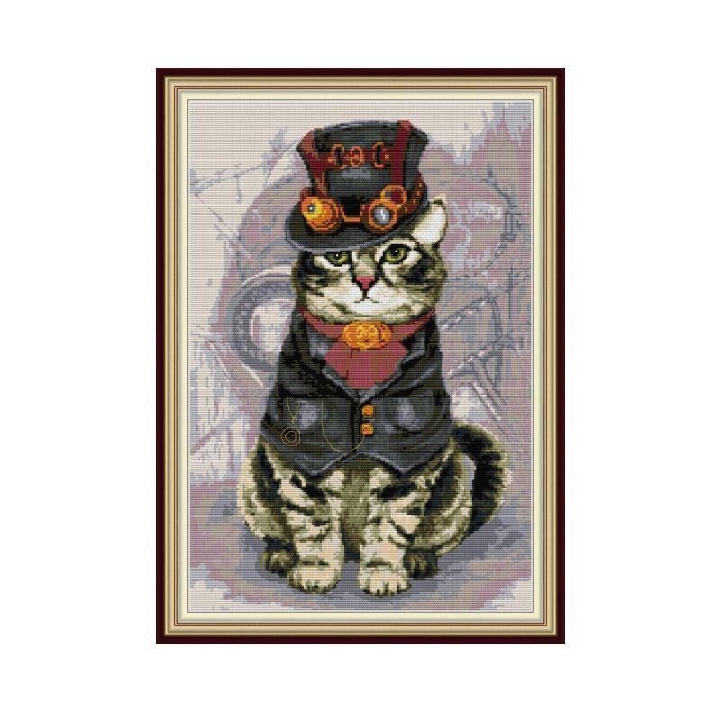 Cute Cat Cross Stitch Pattern Cat Decor Embroidery Kit