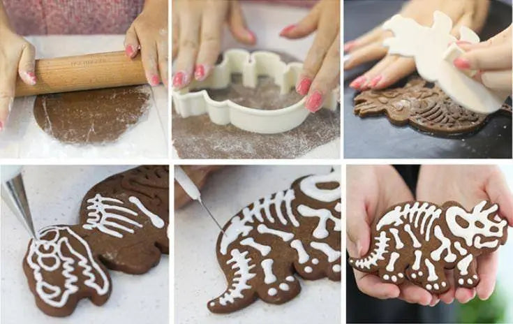 Dinosaur Cookie Cutters T-Rex Biscuit Mold Baking Tools