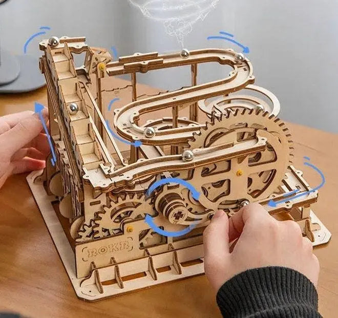 Diy craft kits 3D puzzle marble game for kids educational toys model building kit