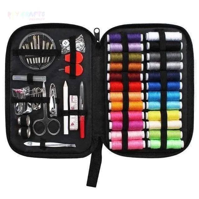 DIY Sewing Box Multi-function Travel Sewing Kit Needle Thread Threader Tape Scissor Storage Bag Sewing Set 98 pcs