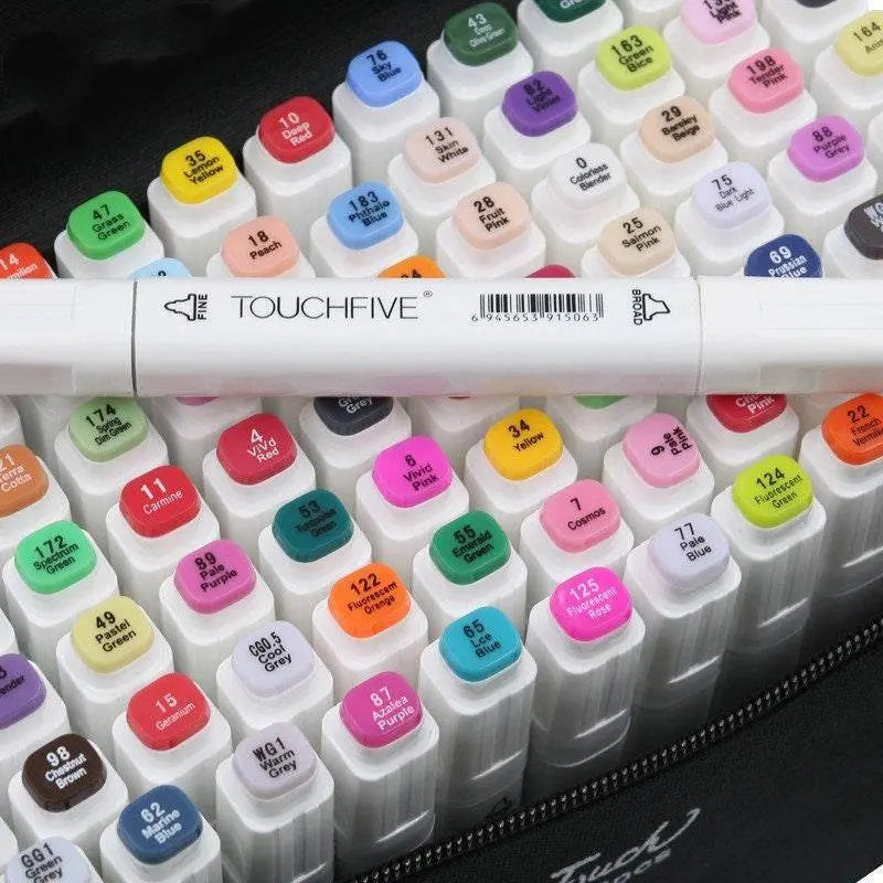 Dual Tip Colored Markers High-Grade Coloring Markers