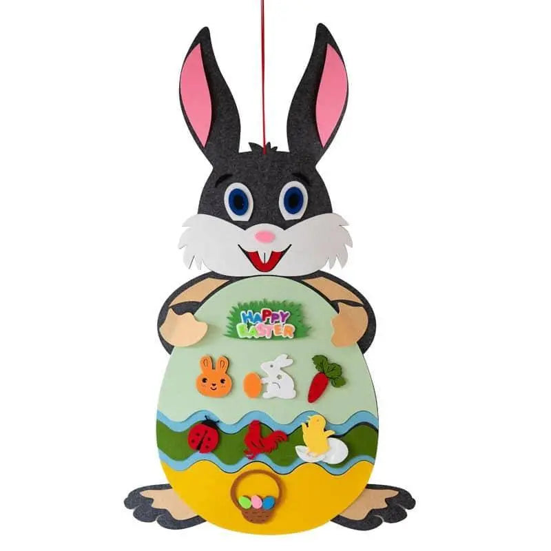 Easter Bunny Hanging Decor Children's Toy Wall Decorations Detachable Ornament Easter Egg Party Decoration Kids Activities