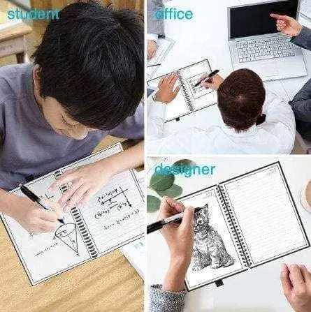 Eco Friendly Products Reusable Pad Large Notebook Exercise School Notebook Dry Erase Board For Kids