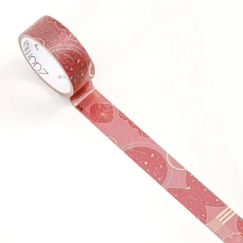 Glittering Exotic Decorative Washi Tape Japanese Retro Ribbon Chinese Style Scrapbooking Diary Stickers DIY Masking Tape Lipstick Paper
