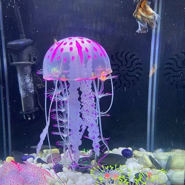 Glow in the dark jellyfish aquarium decor fish tank decoration