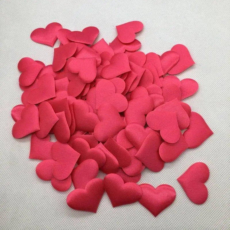Heart confetti satin hearts romantic valentine decoration 100pcs