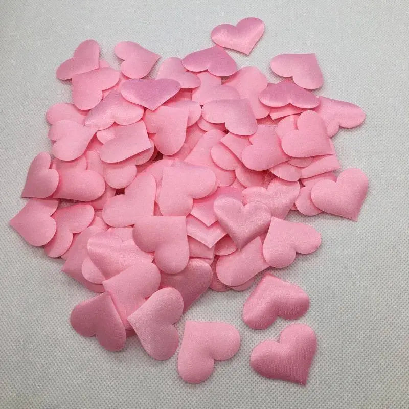 Heart confetti satin hearts romantic valentine decoration 100pcs