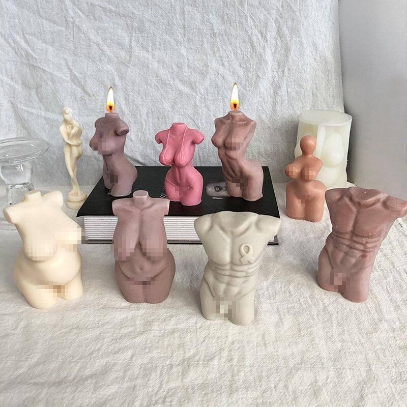 Human shaped Candle Mold Body Candle Mold