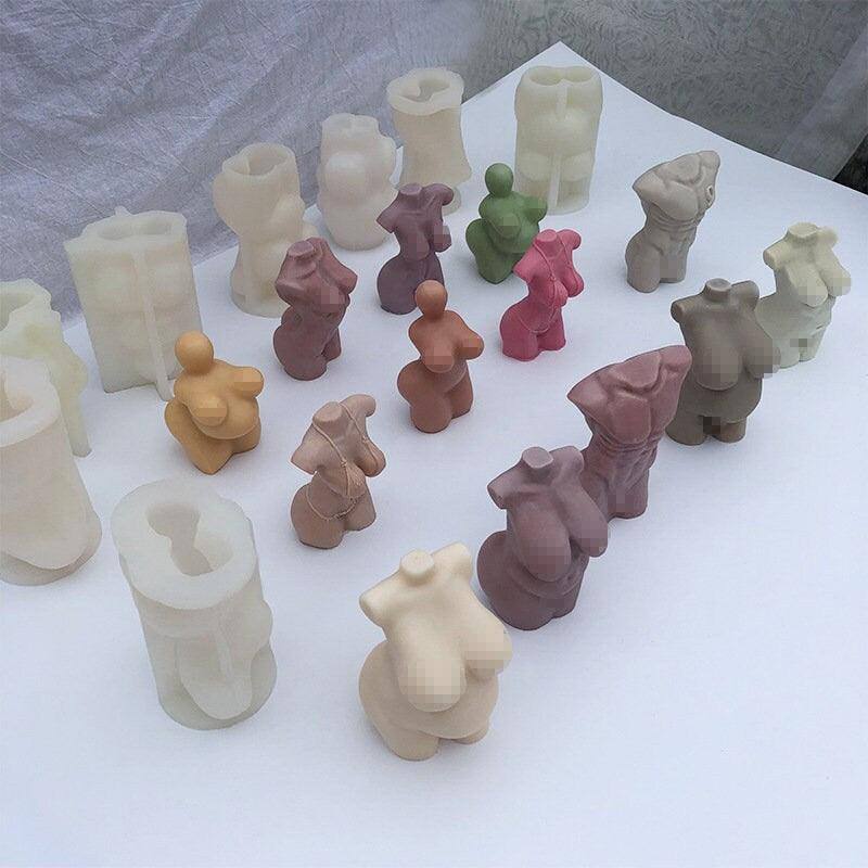 Human shaped Candle Mold Body Candle Mold