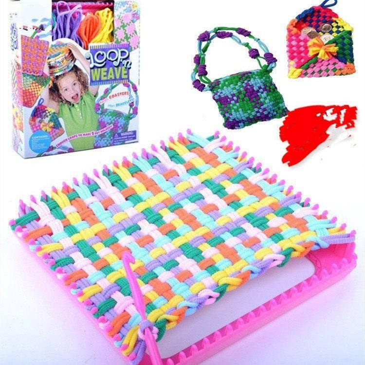 Kids Loom Weaving Kit Bag Knitting Kit Childrens Crafts