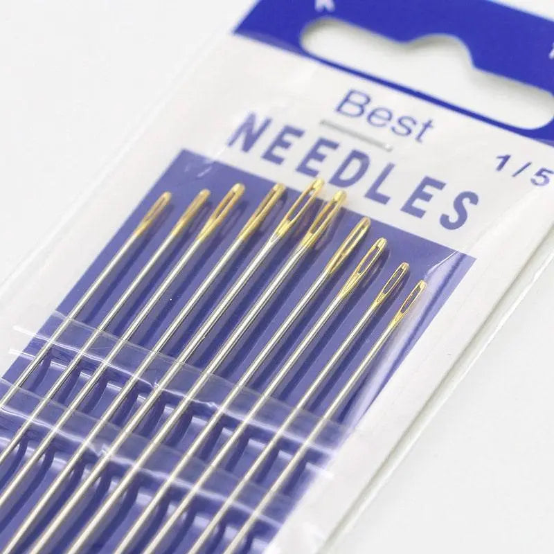 Large Eye Needle Set Golden Eye Needles Sewing Supplies