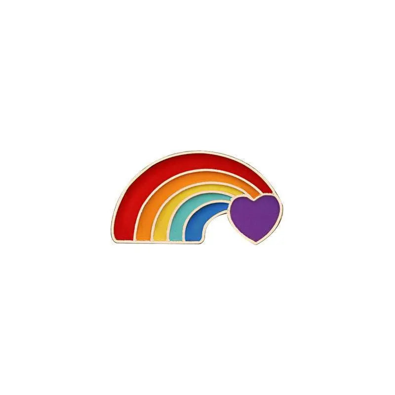 LGBT flag rainbow enamel pin Love is Love Gay Pride stickers