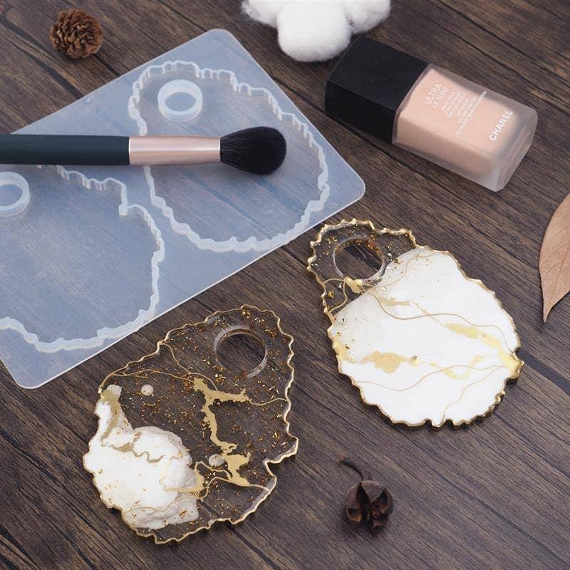 Makeup Palette Mold Cosmetic Tray Silicone Mould DIY Resin Casting Molding Supplies Epoxy Resin Mould Coaster Making Tool Craft Supplies