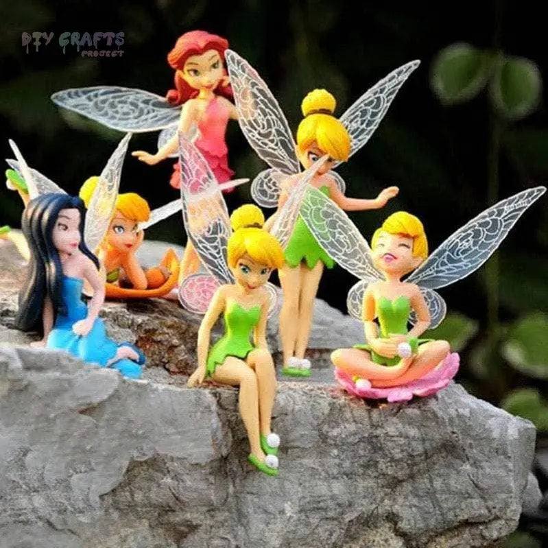 Miniature fairies for mini fairy garden 6 small fairy's